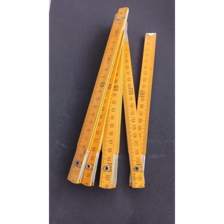 Metro carpintero madera dos metros - Imagen 1